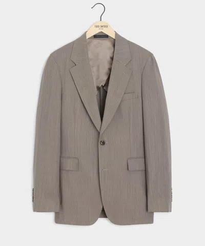 Todd Snyder Italian Lightweight Wool Sutton Jacket In Taupe In Brown