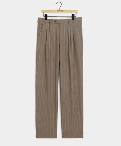 Todd Snyder Italian Lightweight Wool Wythe Trouser In Taupe In Brown