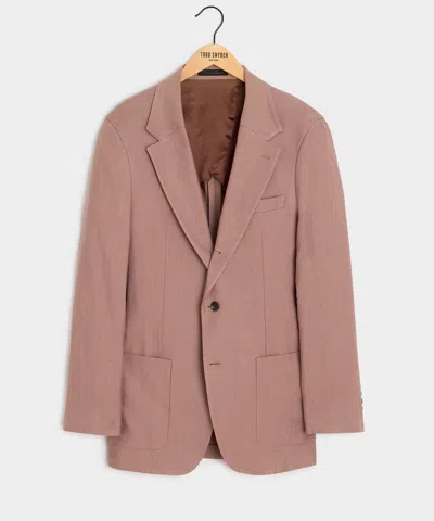 Todd Snyder Italian Linen Blend Madison Jacket In Mauve