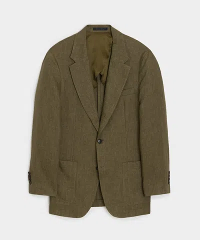 Todd Snyder Italian Linen Madison Jacket In Olive In Green