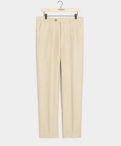 Todd Snyder Italian Linen-silk Sutton Trouser In Neutral