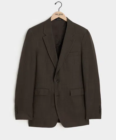 Todd Snyder Italian Linen Sutton Jacket In Black