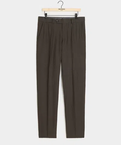 Todd Snyder Italian Linen Sutton Trouser In Brown