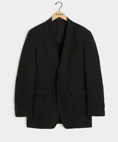 Todd Snyder Italian Linen Wythe Jacket In Black