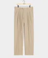 Todd Snyder Italian Relaxed Sueded Linen Tuxedo Trouser In Neutral