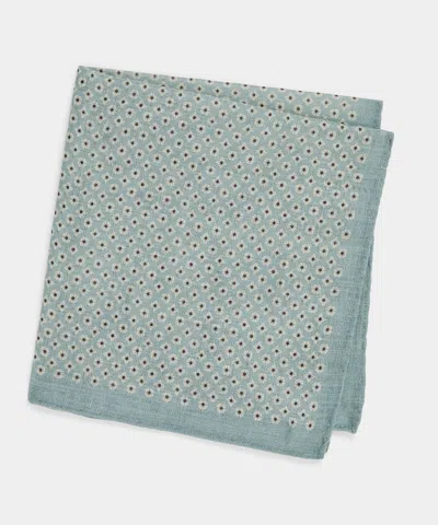 Todd Snyder Italian Micro Geo Pocket Square In Light Blue