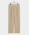 Todd Snyder Italian Relaxed Sueded Linen Tuxedo Trouser In Brown
