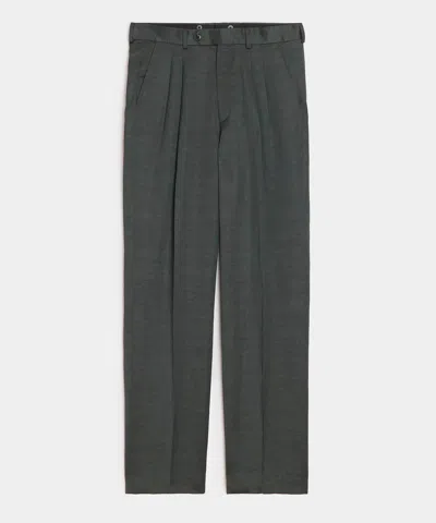Todd Snyder Italian Satin Wythe Trouser In Emerald Green In Gray
