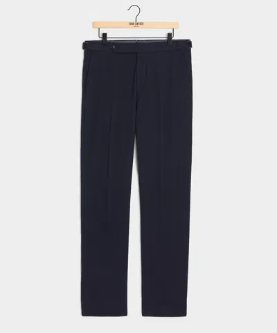 Todd Snyder Italian Seersucker Side Tab Trouser In Blue