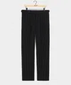 Todd Snyder Italian Seersucker Striped Side Tab Trouser In Black