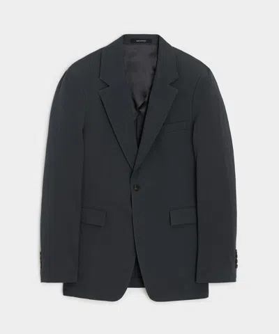 Todd Snyder Italian Seersucker Sutton Jacket In Obsidian In Black