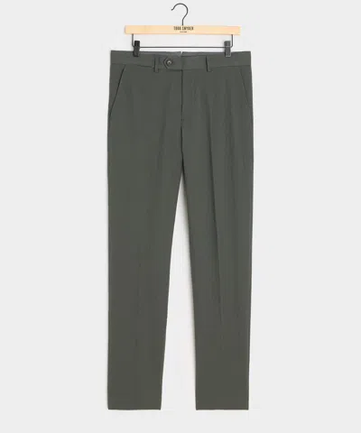 Todd Snyder Italian Seersucker Sutton Trouser In Green