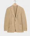 Todd Snyder Italian Silk-linen Herringbone Sport Coat In Brown