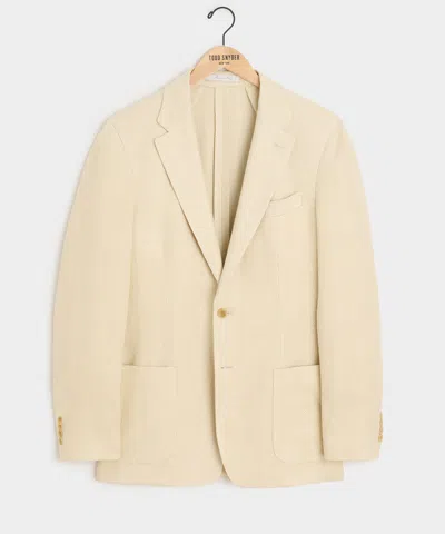 Todd Snyder Italian Silk-linen Herringbone Sport Coat In White