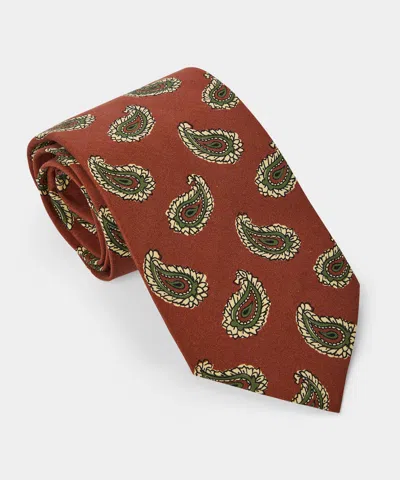 Todd Snyder Italian Silk Paisley Tie In Red