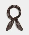 Todd Snyder Italian Solare Geo Neckerchief In Black
