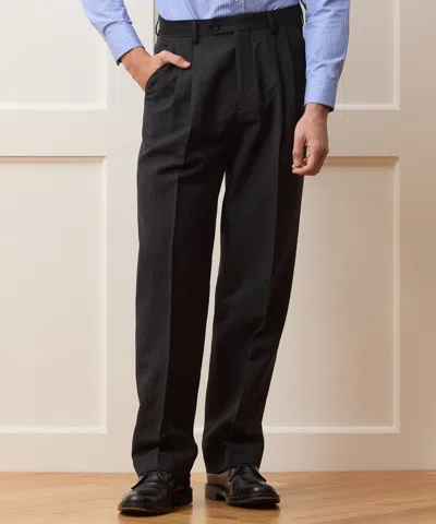 Todd Snyder Italian Striped Linen Wythe Trouser In Black