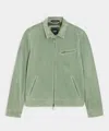 Todd Snyder Italian Suede Dean Jacket In Green