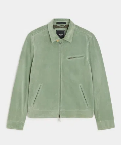 Todd Snyder Italian Suede Dean Jacket In Green