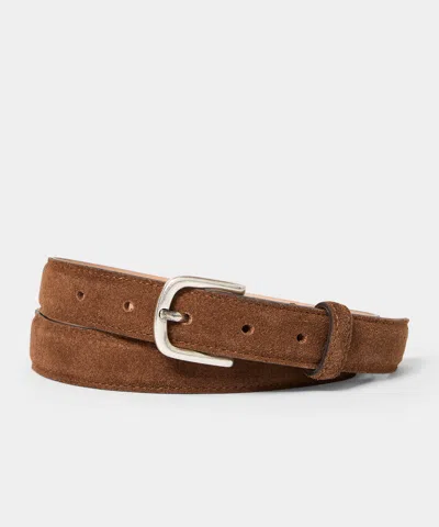 Todd Snyder Italian Suede Dress Belt In Brown