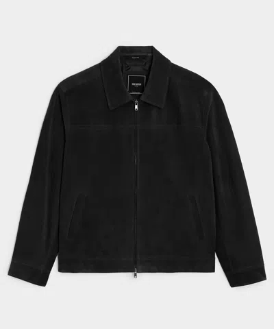 Todd Snyder Italian Suede Grant Jacket In Black In Brown