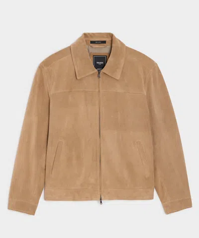 Todd Snyder Italian Suede Grant Jacket In Taupe In Brown