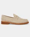 Todd Snyder Italian Suede Penny Loafer In Nude