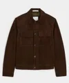 Todd Snyder Italian Suede Worker Jacket In Brown