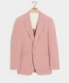 Todd Snyder Italian Sueded Linen Madison Jacket In Pink