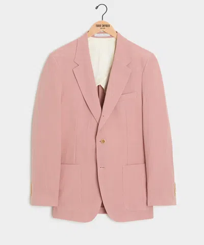Todd Snyder Italian Sueded Linen Madison Jacket In Pink