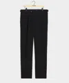 Todd Snyder Italian Sueded Linen Side Tab Trouser In Black