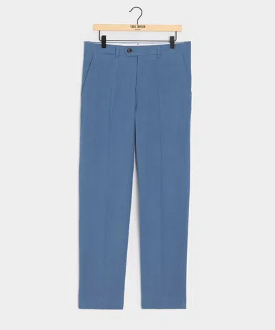 Todd Snyder Italian Sueded Linen Sutton Trouser In Harbor Blue