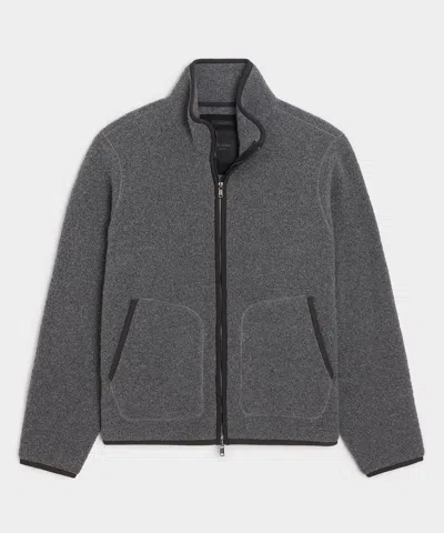 Todd Snyder Italian Upstate Sherpa Jacket In Charcoal Heather In Gray