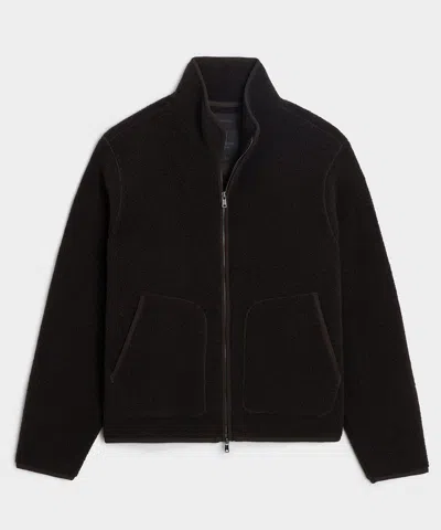 Todd Snyder Italian Upstate Sherpa Jacket In Espresso Bean In Black