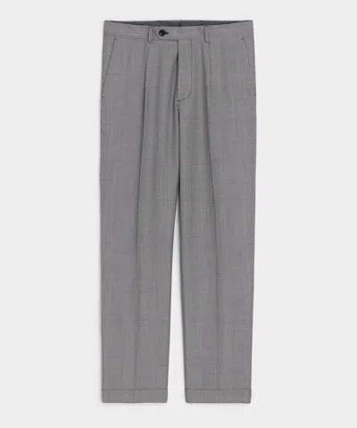Todd Snyder Italian Wool Glen Plaid Madison Trouser In Cream In Gray