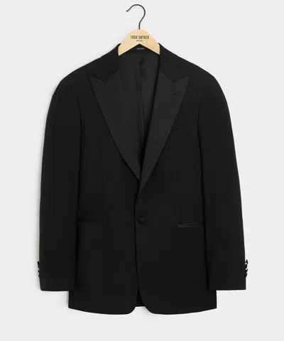 Todd Snyder Italian Wool Peak Lapel Tuxedo Jacket In Black