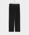 Todd Snyder Italian Wool Relaxed Tuxedo Trouser In Black