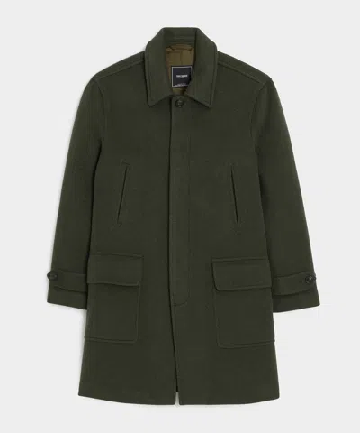 Todd Snyder Italian Wool-cashmere Car Coat In Snyder Olive In Gray