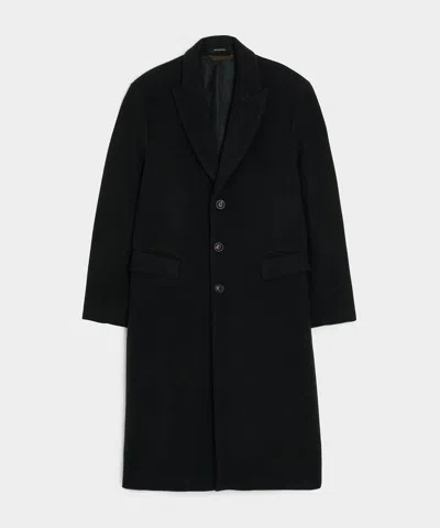 Todd Snyder Italian Wool-cashmere Topcoat In Black