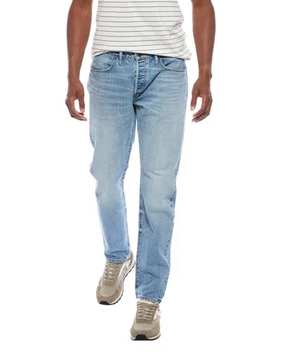 Todd Snyder Stretch Faded Indigo Wash Straight Fit Jean In Blue