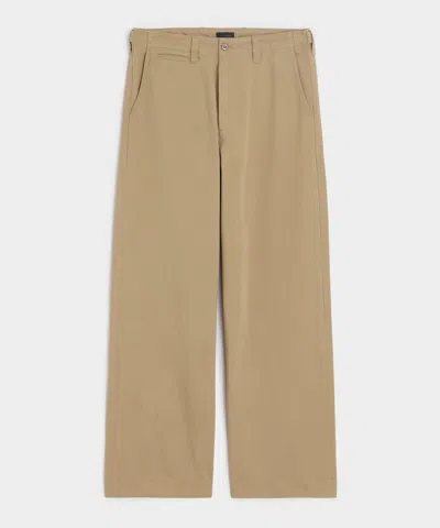 Todd Snyder Japanese Selvedge Big Chino In Khaki In Brown