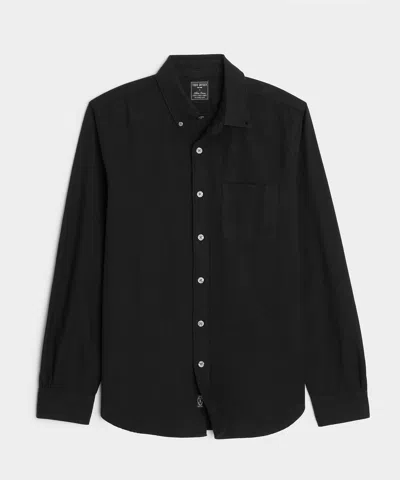 Todd Snyder Japanese Selvedge Oxford Button-down Collar Shirt In Black