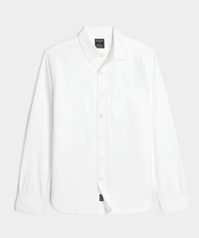 Todd Snyder Japanese Selvedge Oxford Button-down Collar Shirt In White