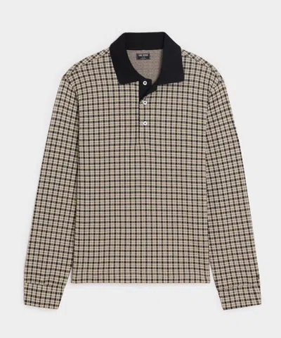 Todd Snyder Kensington Polo In Chalk Mark In Multi