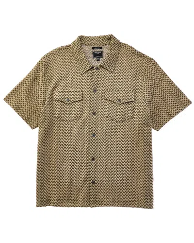 Todd Snyder Knit Jacquard Camp Shirt In Green