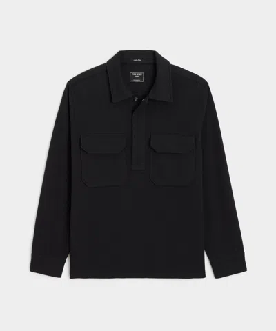 Todd Snyder Knit Military Popover In Black