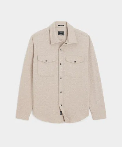 Todd Snyder Knit Military Shirt In Brown