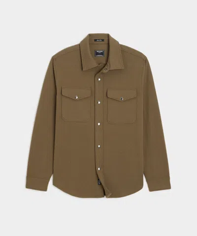 Todd Snyder Knit Military Shirt In Brown