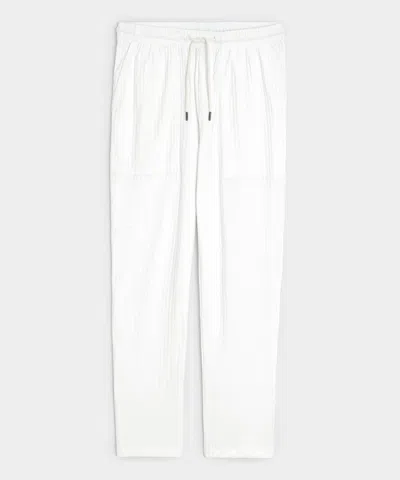 Todd Snyder Knit Seersucker Pant In Alabaster In White