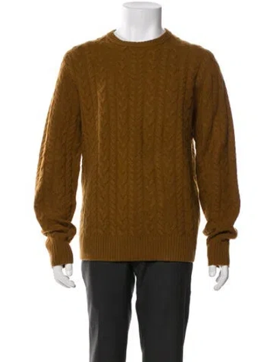 Pre-owned Todd Snyder Lambswool Crew Neck Pullover In Brown